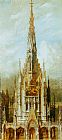 Gotische Grabkirche St. Michael, Turmfassade by Hans Makart